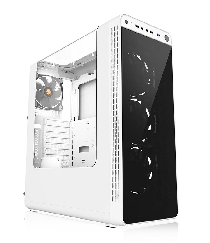 Thermaltake View 27 TG Gull Wing ATX Full Tower Case - Snow Edition - صندوق